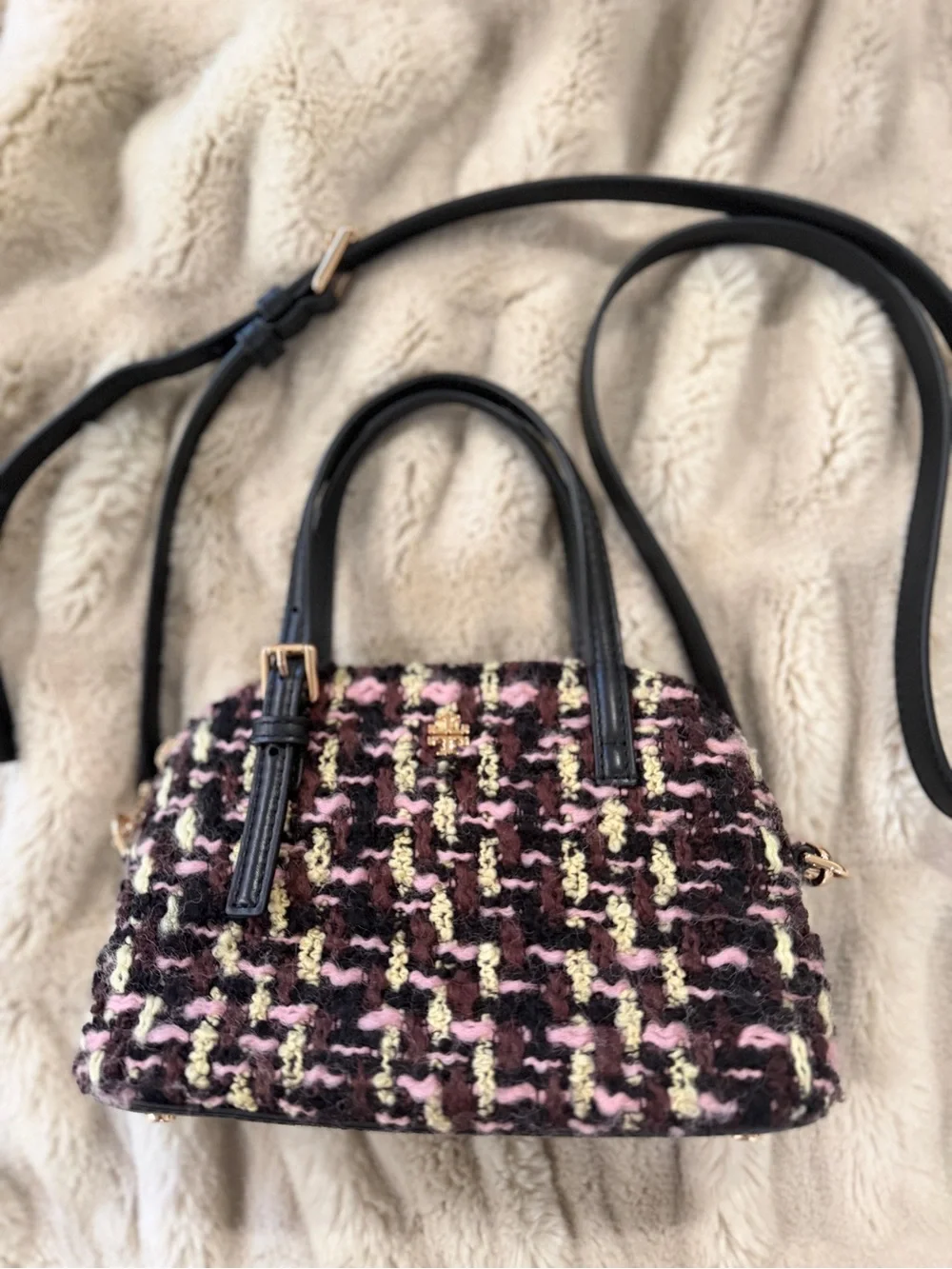 Tory Burch Emerson Tweed Mini Crossbody